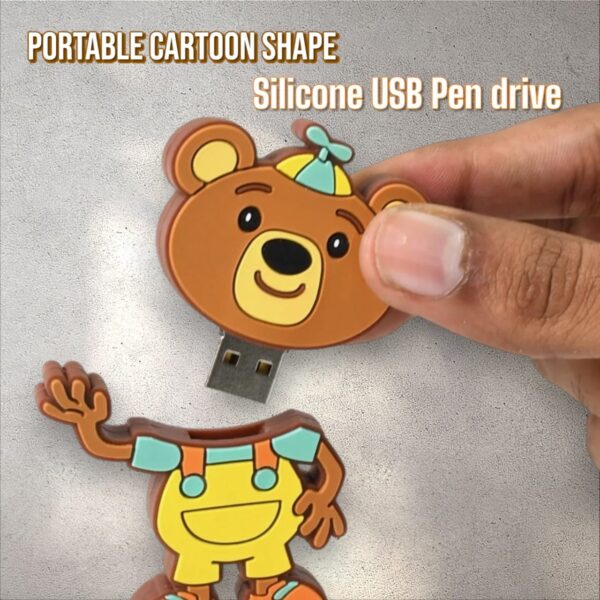 Portable Cartoon Shape Silicone USB Pen drive