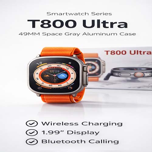 Upgrade your lifestyle with this premium 49MM Smart Watch, designed for both style and functionality. Its large HD display gives you a crystal-clear viewing experience, making it easy to check notifications, track fitness, and manage daily tasks. 🔹 Key Features: 49MM HD Display – बड़ा और bright स्क्रीन, sharp visuals के साथ Stylish Design – Modern white strap के साथ premium look Multi-Features Support – Calling, notifications, alarms, stopwatch आदि Health Tracking – Heart rate, steps, sleep monitoring (model based) Bluetooth Connectivity – Smartphone से आसानी से connect करें Long Battery Life – Daily use के लिए reliable backup Comfort Fit – Lightweight और all-day पहनने के लिए perfect 🔹 क्यों खरीदें? यह smartwatch उन लोगों के लिए perfect है जो style + smart features दोनों चाहते हैं। चाहे fitness tracking हो या daily notifications, यह watch हर जरूरत को पूरा करती है। 👉 Ideal for: Students, professionals, fitness lovers, and daily use.